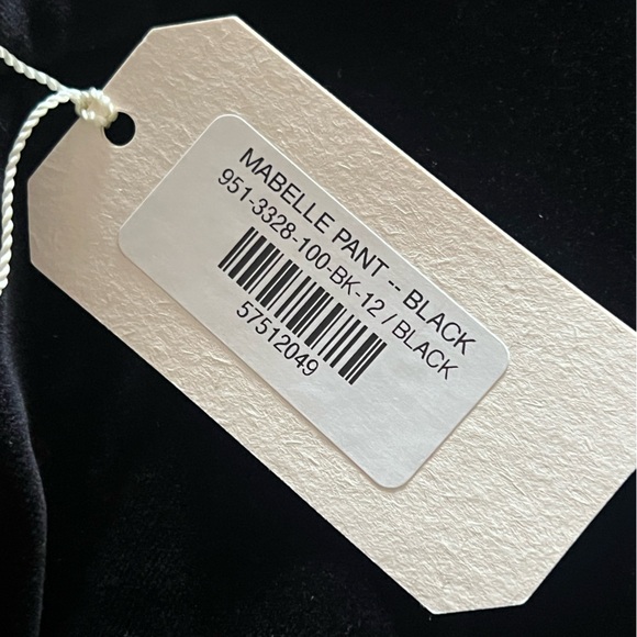 Doen Heirloom Mabelle 100% Cotton Velvet 50s Inspired Bow Detail Pant - Picture 4 of 8